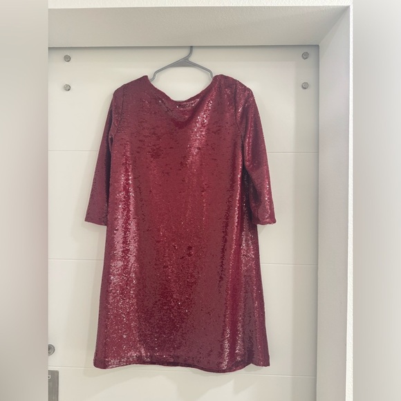 BB Dakota Red Sequin Dress. Size Small. Worn Once. - Picture 3 of 5